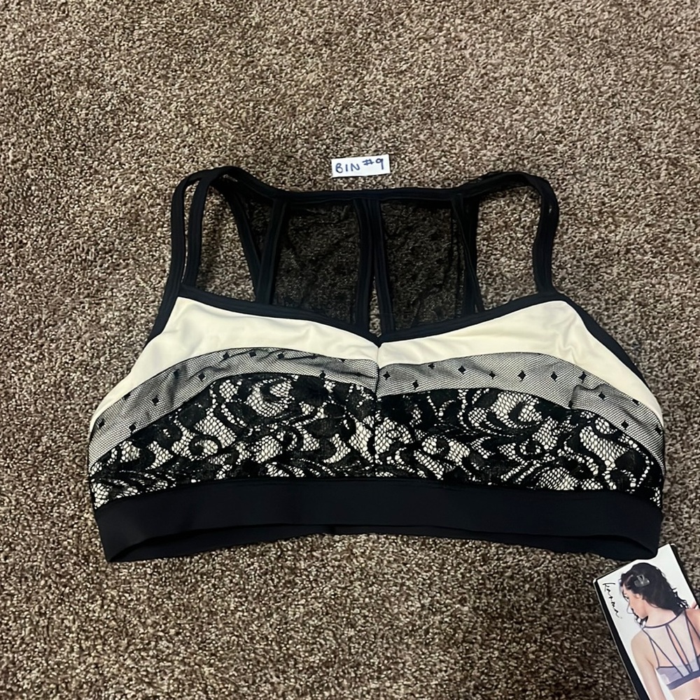 New with tags! Large hot yoga bra.